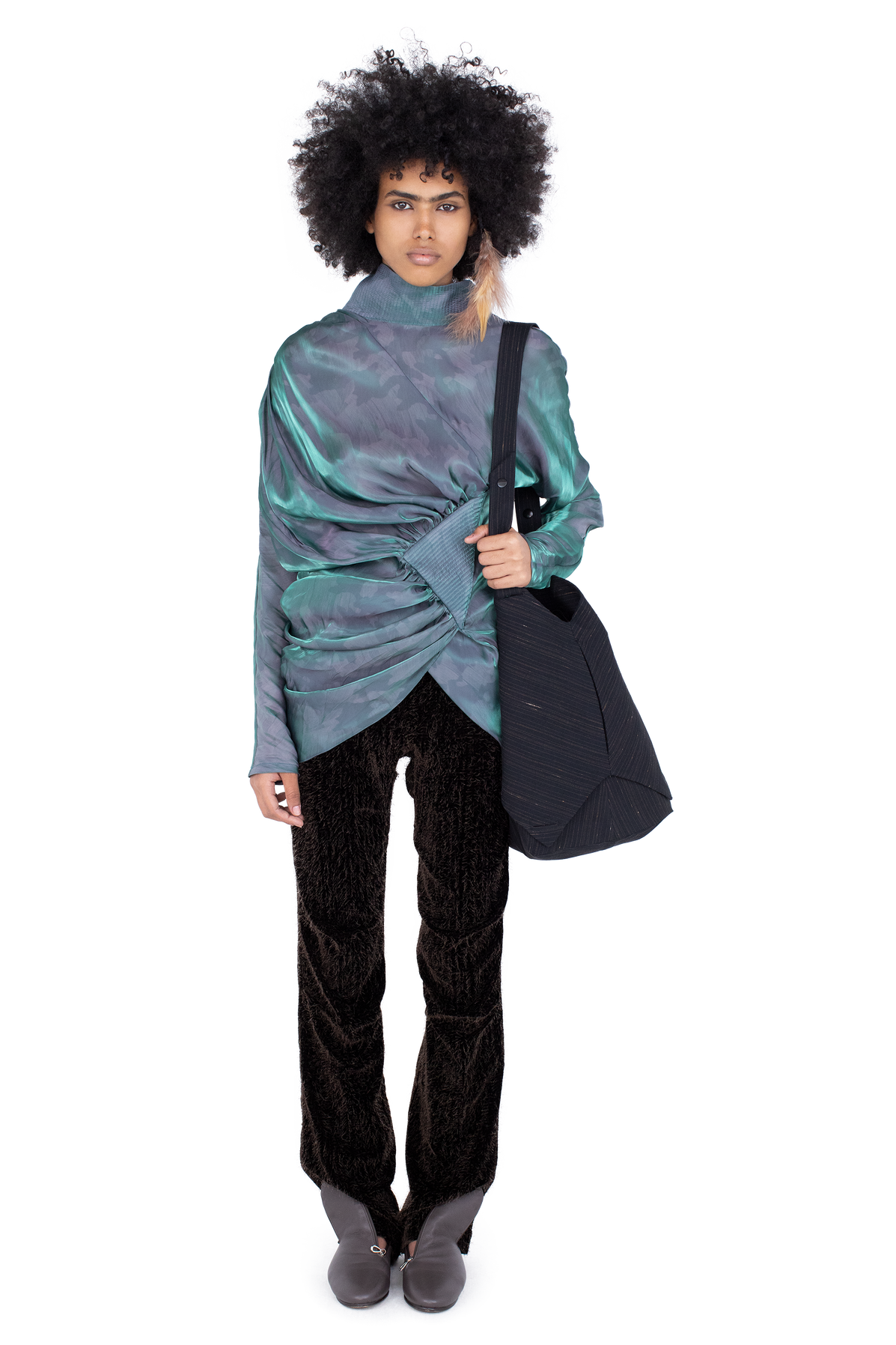 JACANA Blouse — Cobalt Brush