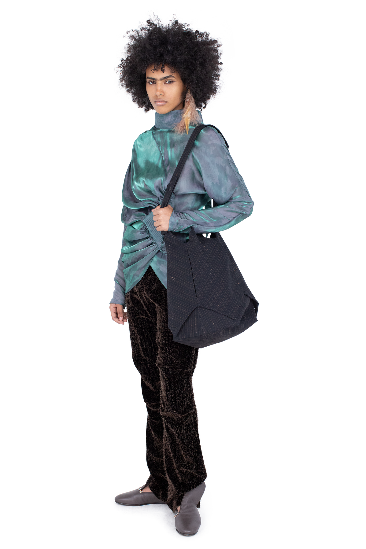 JACANA Blouse — Cobalt Brush