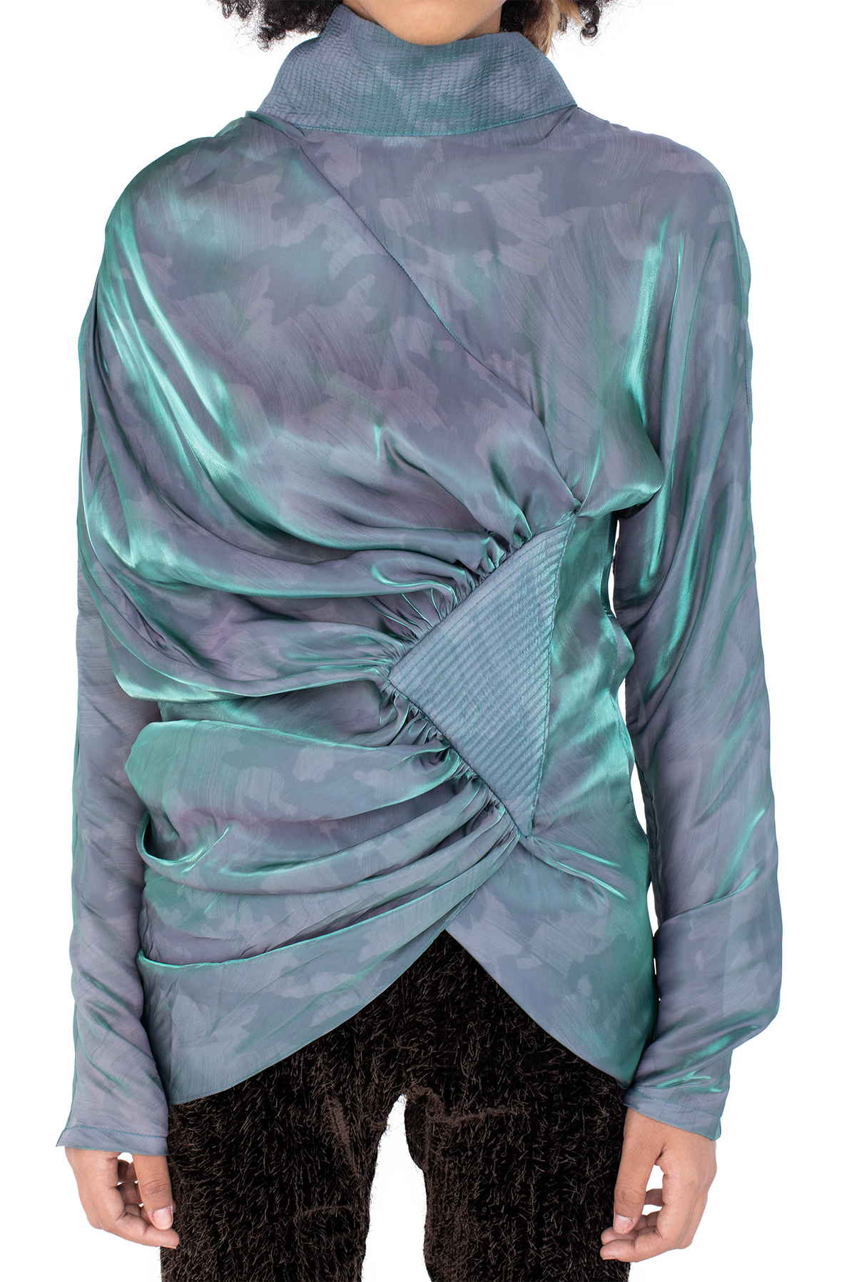 JACANA Blouse — Cobalt Brush