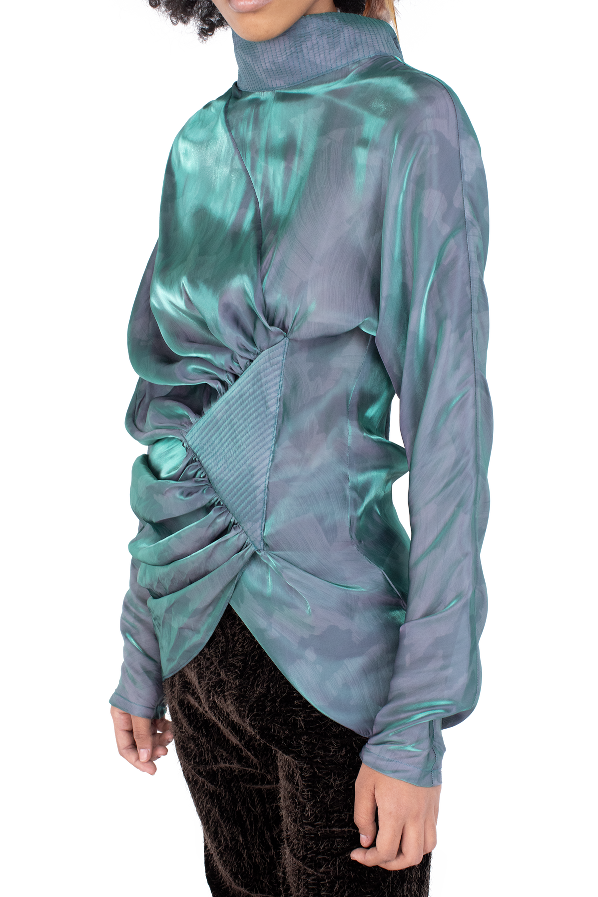 JACANA Blouse — Cobalt Brush