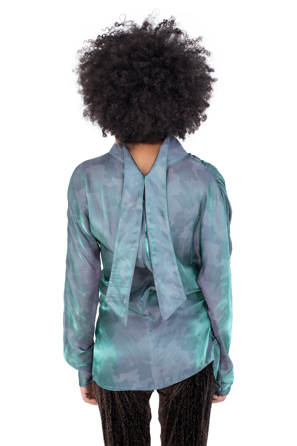 JACANA Blouse — Cobalt Brush