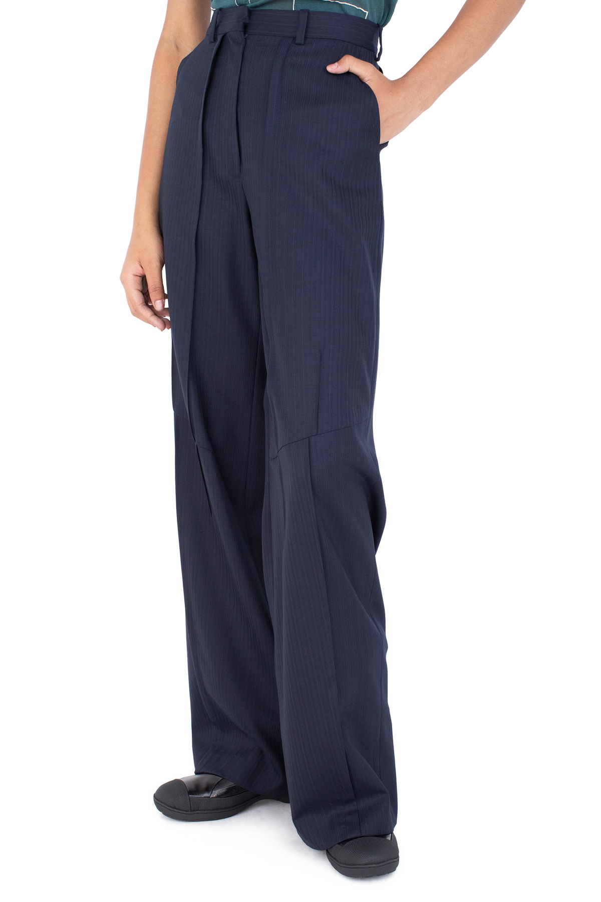 TRIPOLINA Tailored Trousers — Navy