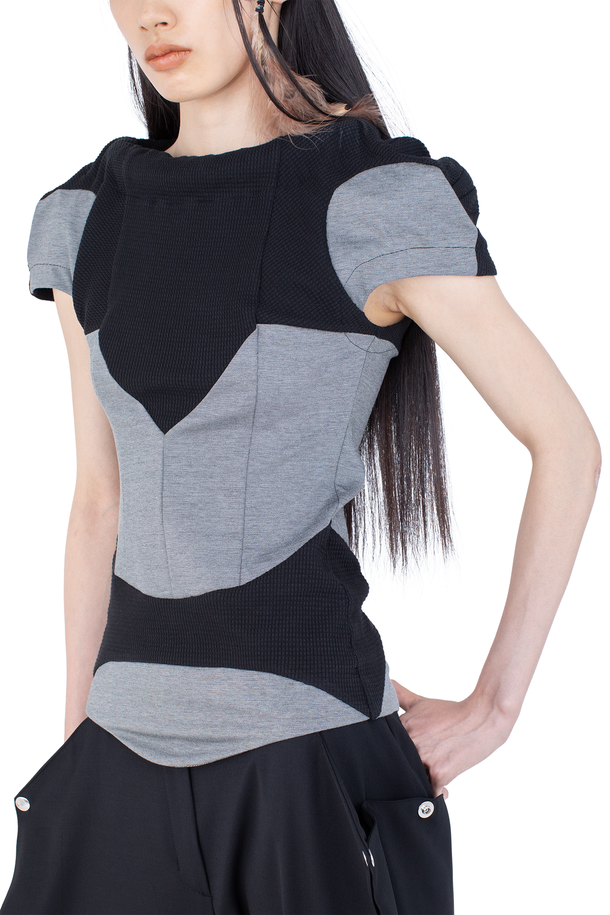 COMPASS Jersey Top —  Iron Grey / Black  (Exclusive)