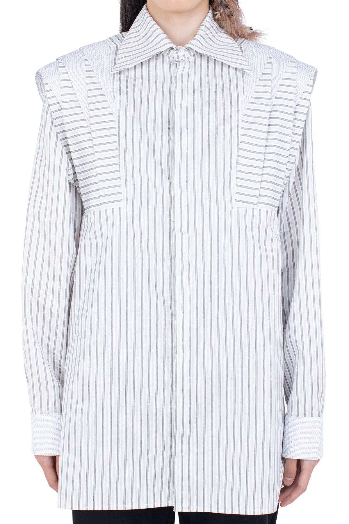 HERMEN Shirt —  Khaki & Beige / White & Navy  (Exclusive)