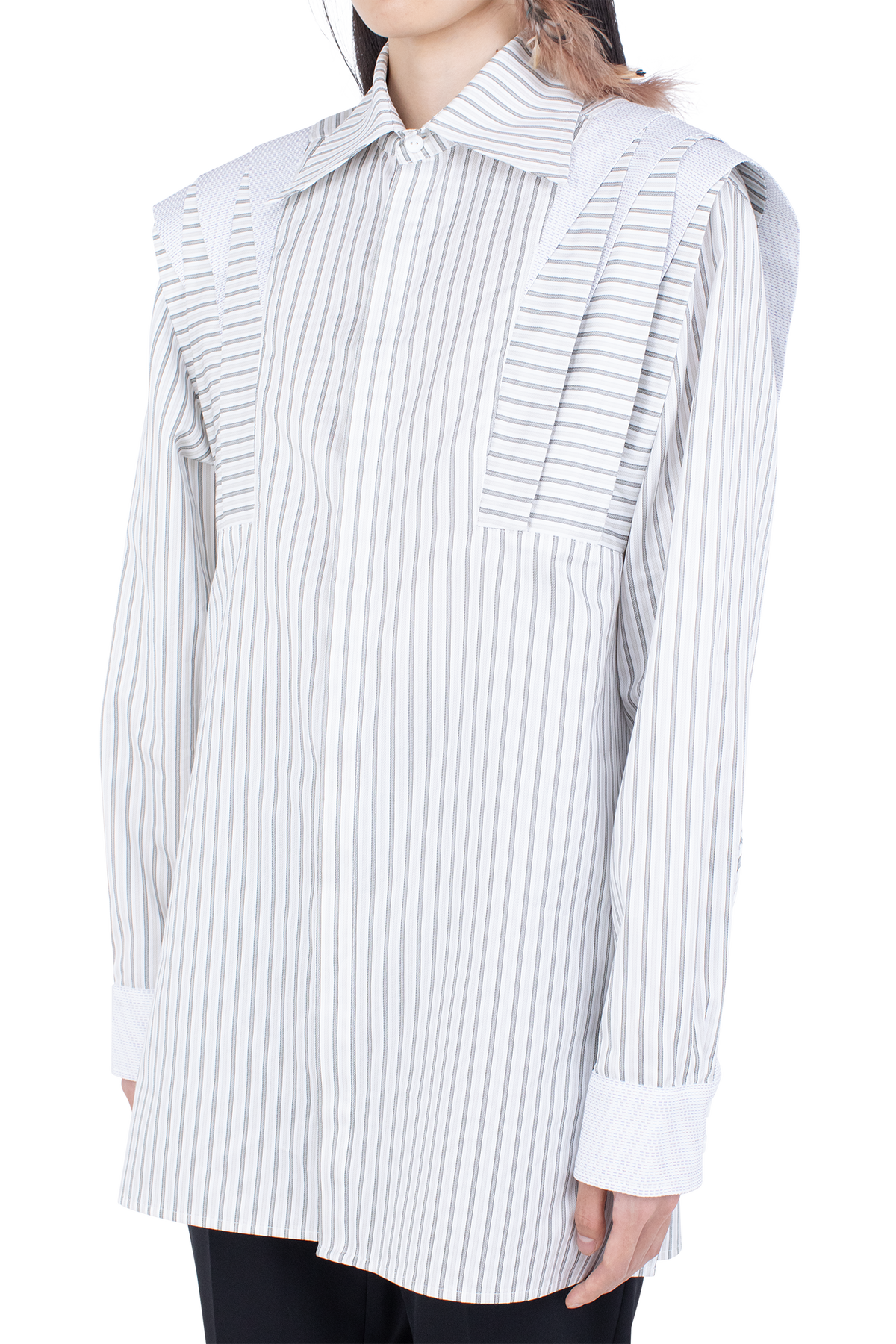 HERMEN Shirt —  Khaki & Beige / White & Navy  (Exclusive)