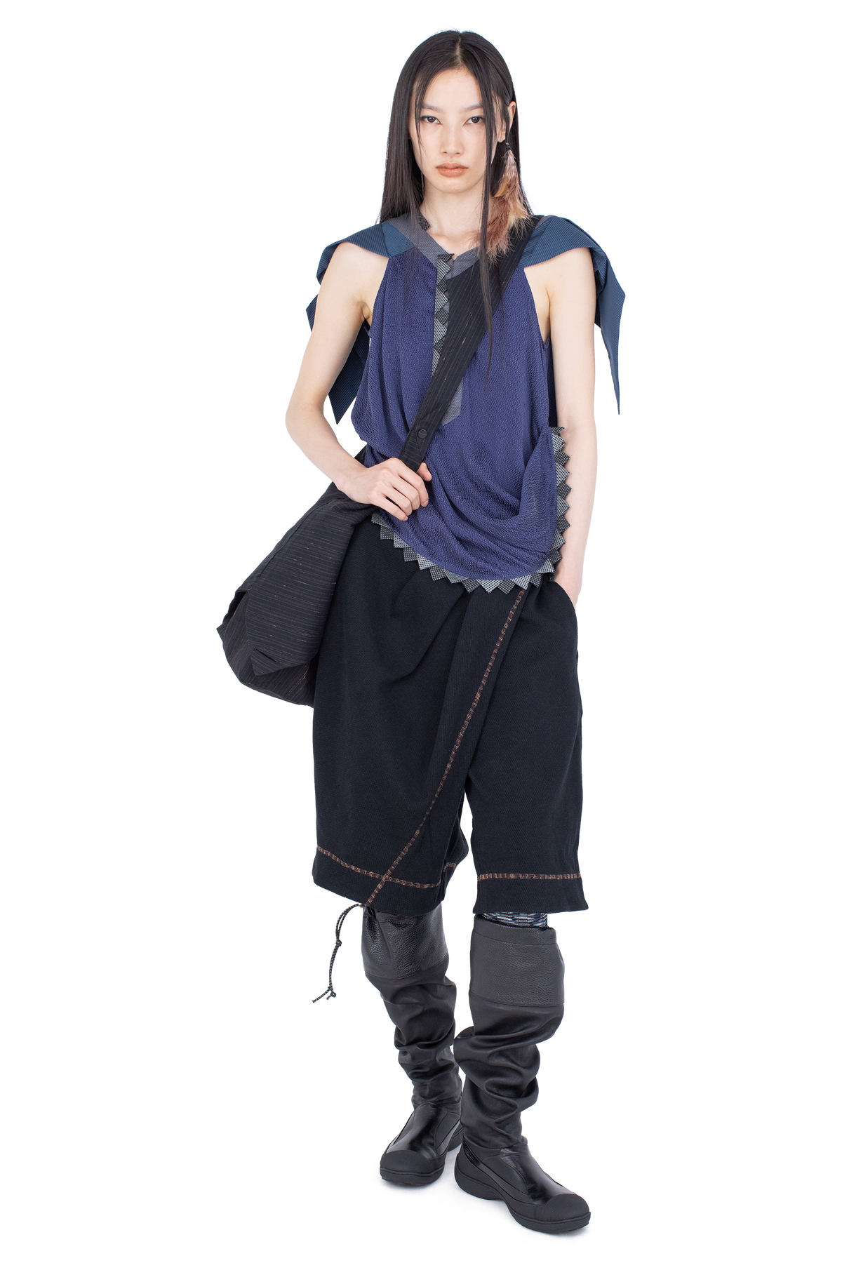 WEATHERVANE  Top —  Marine Blue / Blue Stripe / Grey  (Exclusive)