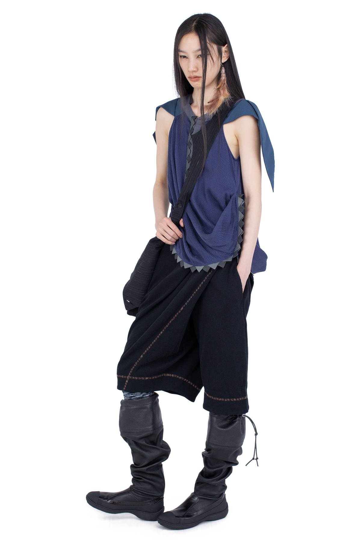 WEATHERVANE  Top —  Marine Blue / Blue Stripe / Grey  (Exclusive)