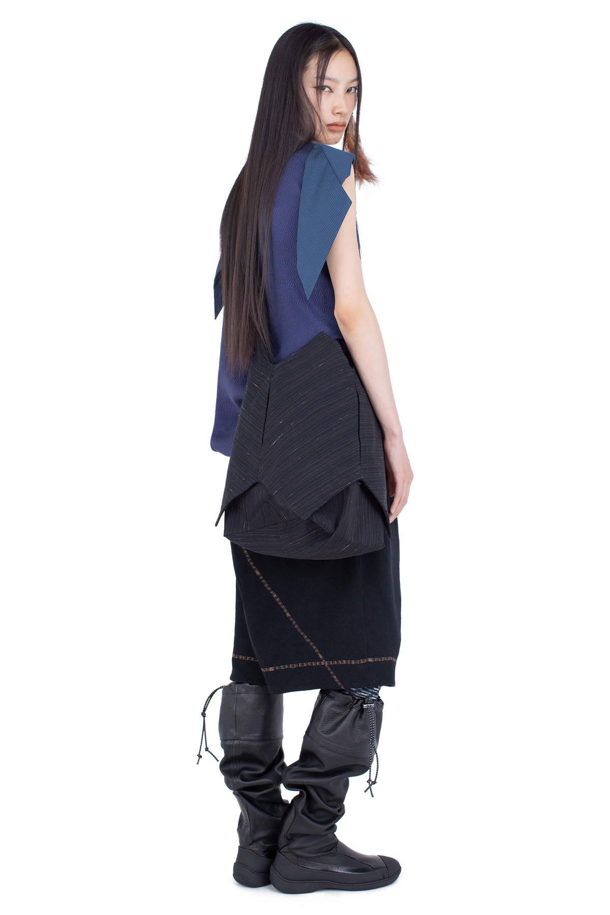 WEATHERVANE  Top —  Marine Blue / Blue Stripe / Grey  (Exclusive)
