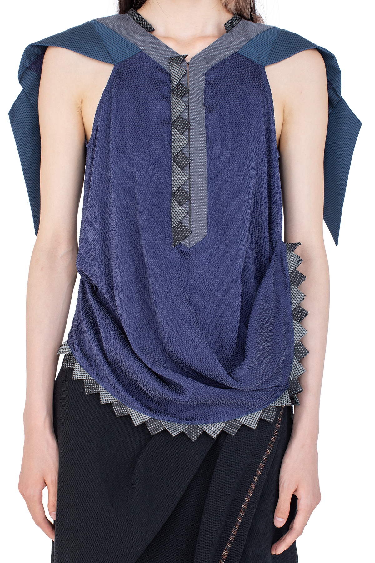WEATHERVANE  Top —  Marine Blue / Blue Stripe / Grey  (Exclusive)