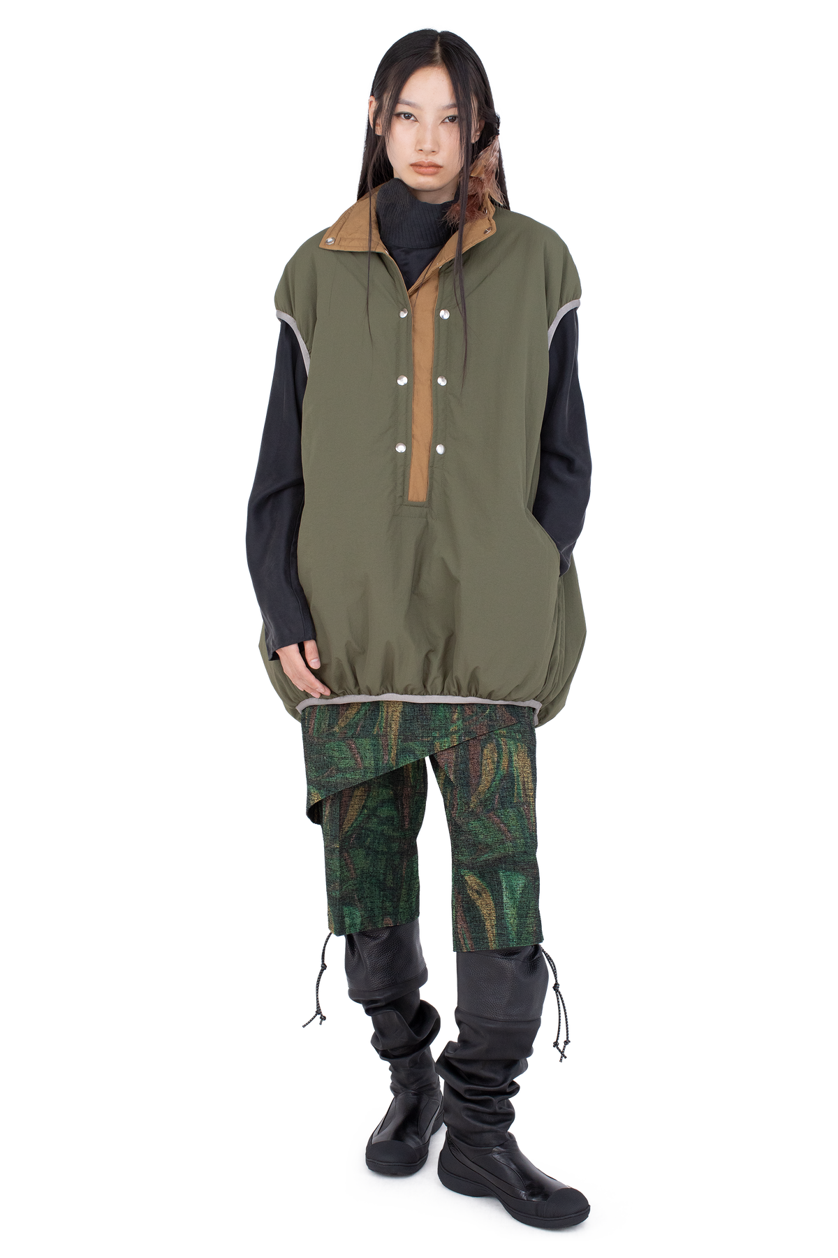 AUK Pullover Gilet — Hunter Green