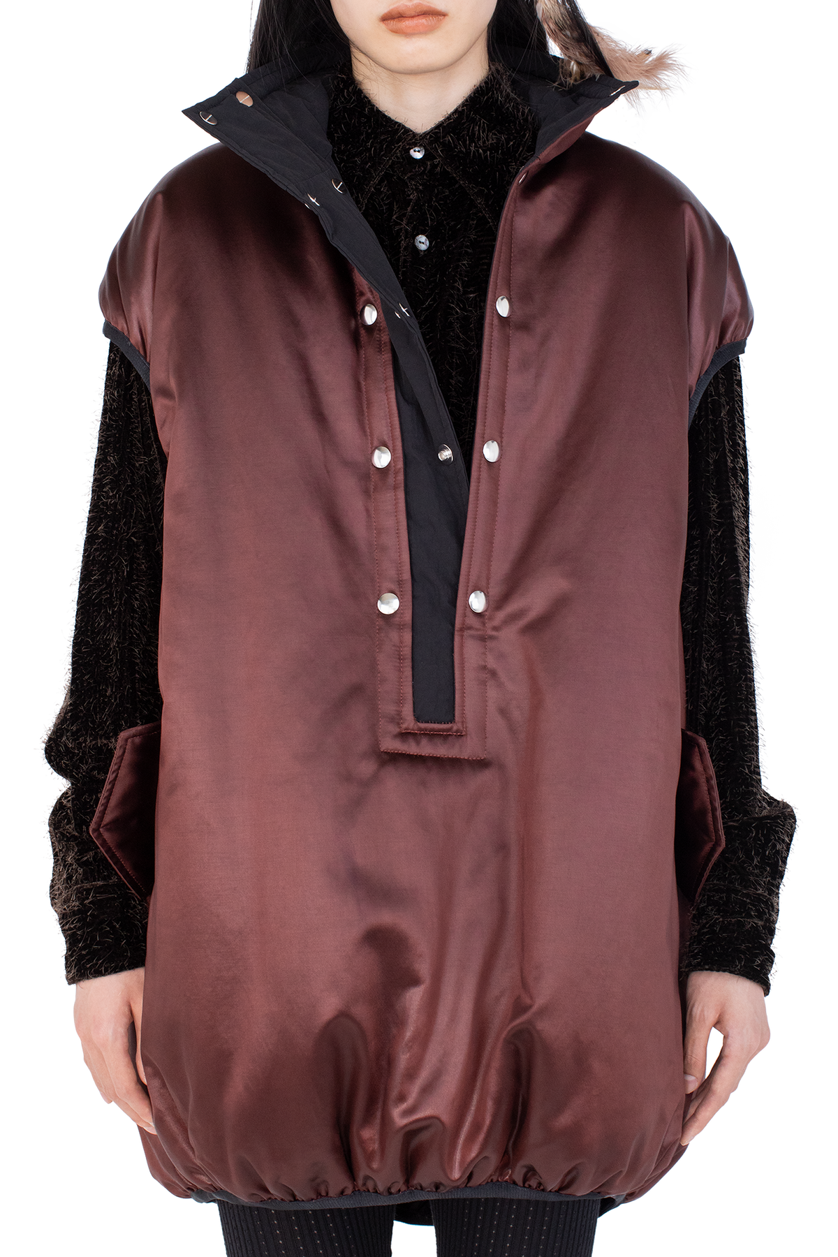 AUK Pullover Gilet — Burnt Umber