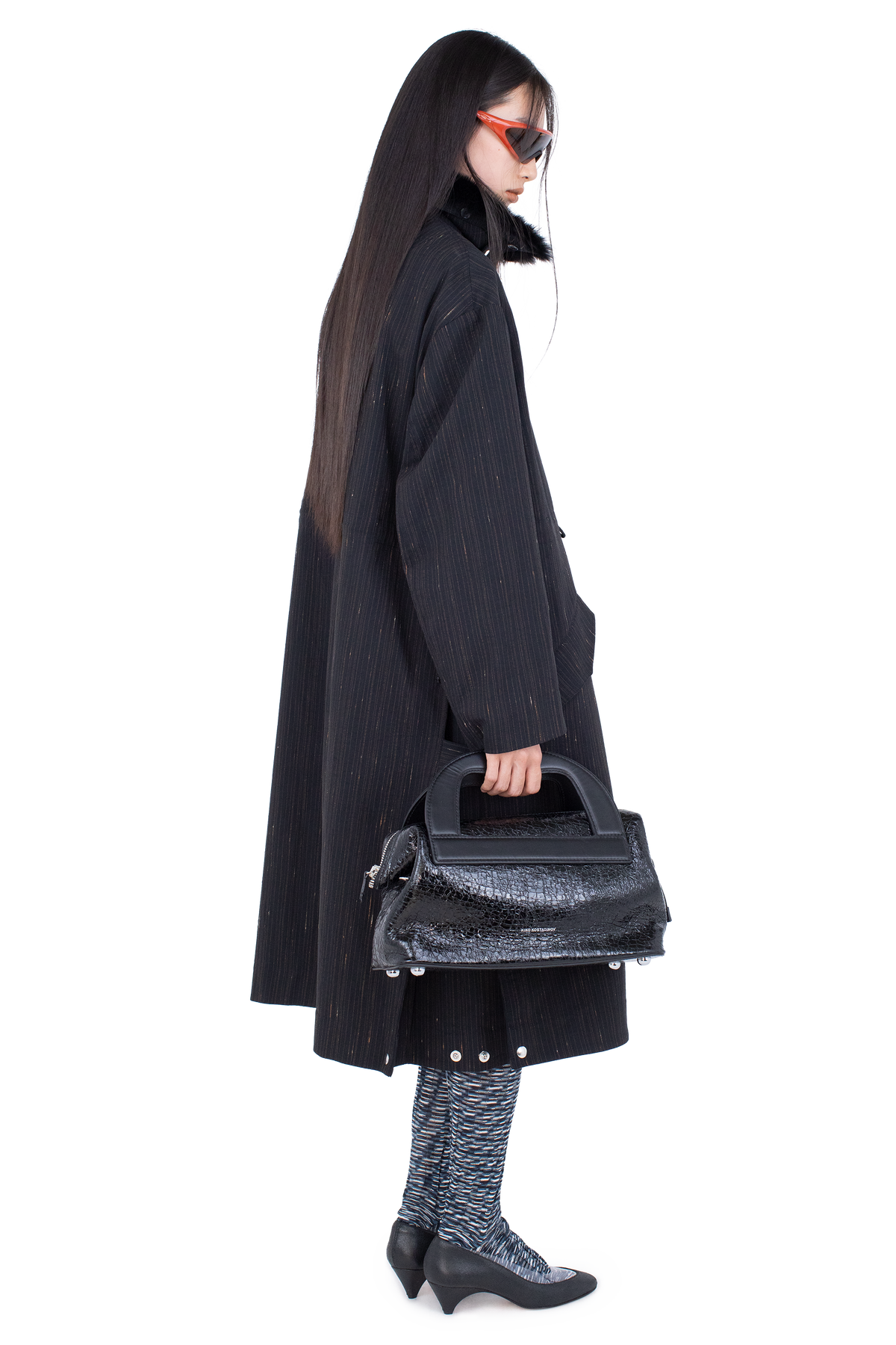 OSPREY Coat — Charcoal & Rose