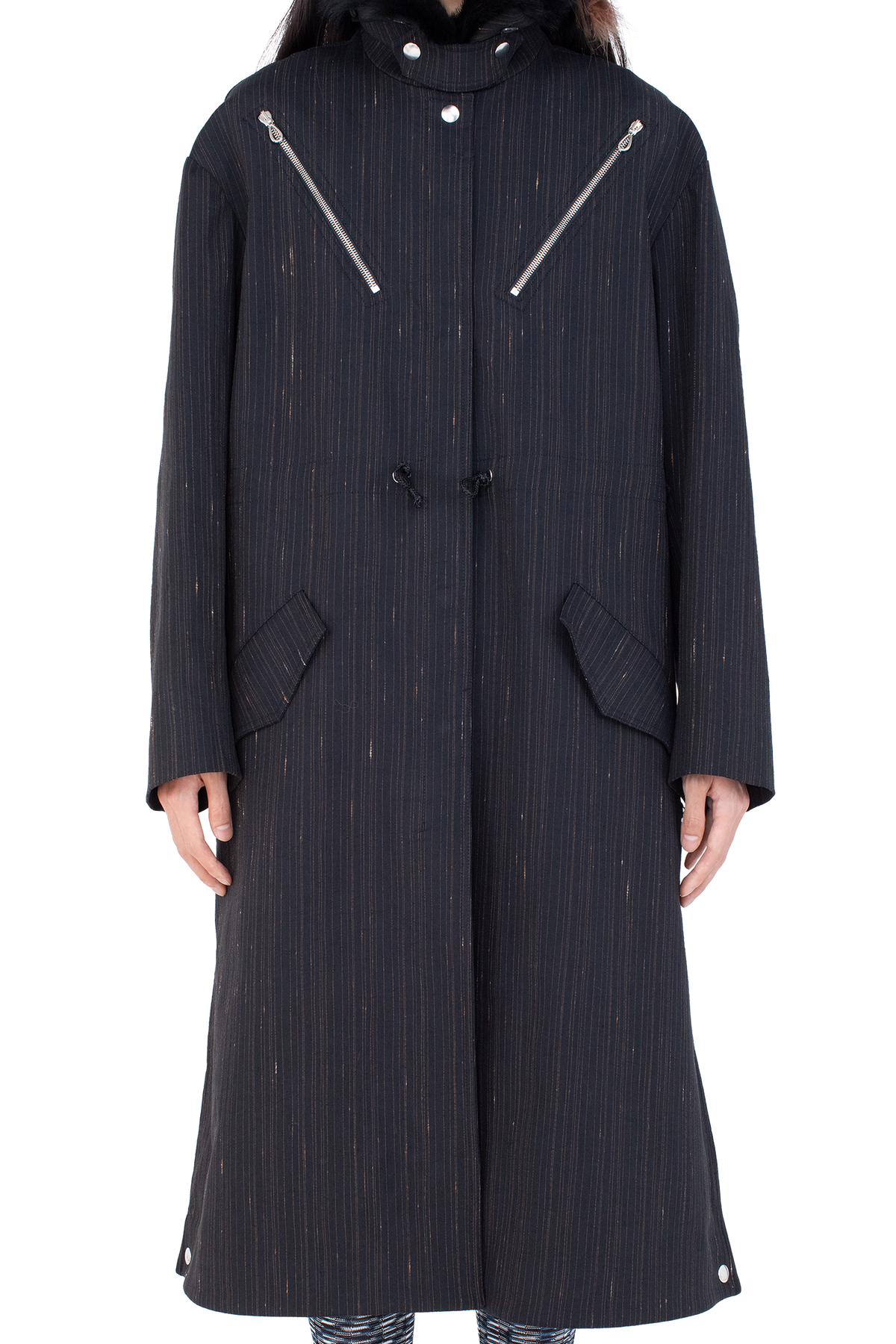 OSPREY Coat — Charcoal & Rose