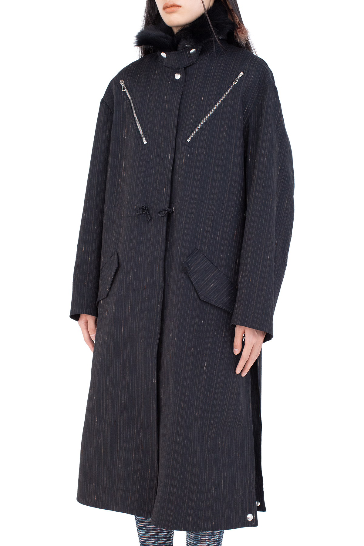 OSPREY Coat — Charcoal & Rose