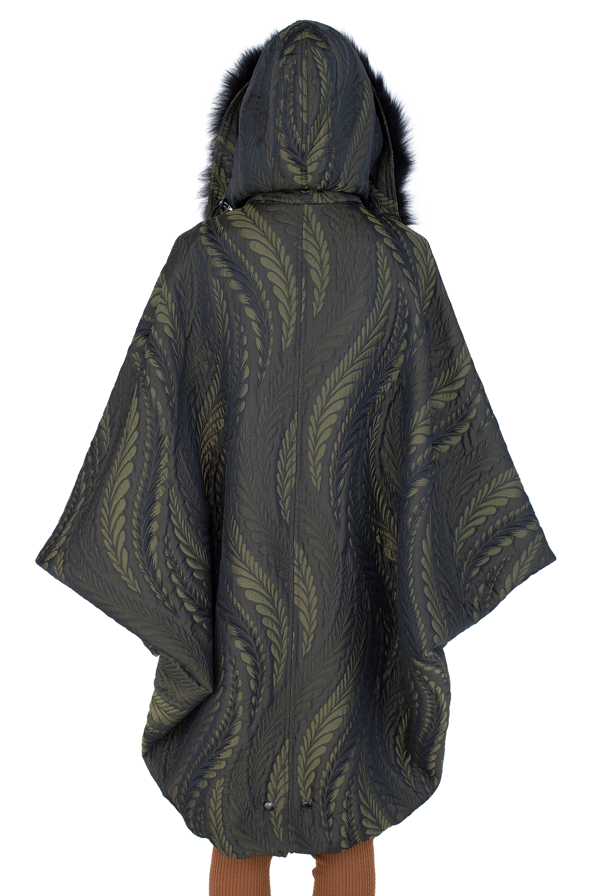 BITTERN Hooded Poncho — Foliage Green