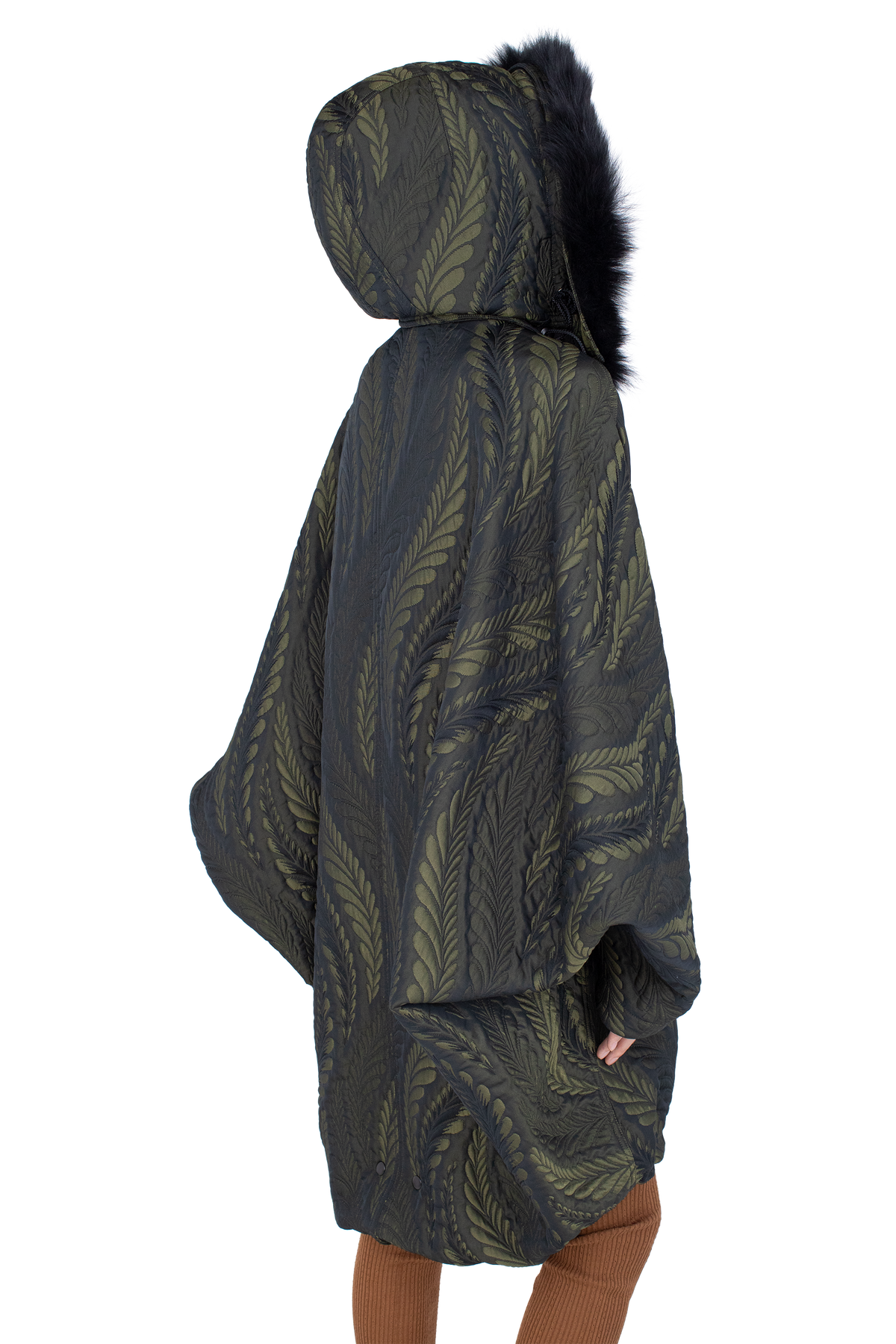 BITTERN Hooded Poncho — Foliage Green