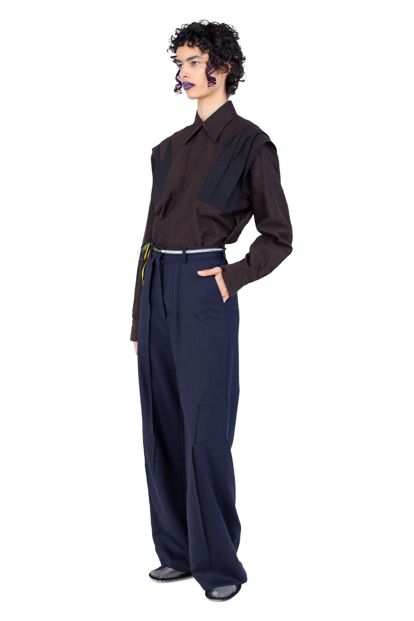 TRIPOLINA Tailored Trousers — Navy