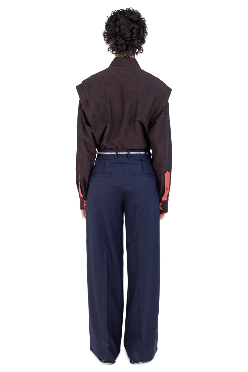 TRIPOLINA Tailored Trousers — Navy