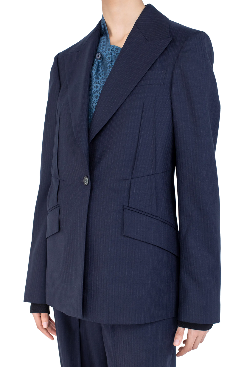 TRIPOLINA Tailored Jacket — Navy
