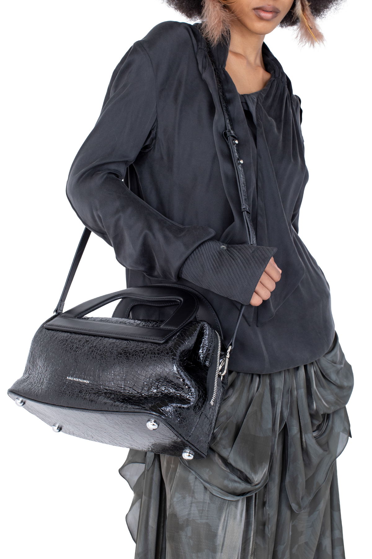ISADORA Bag — Cracked Black