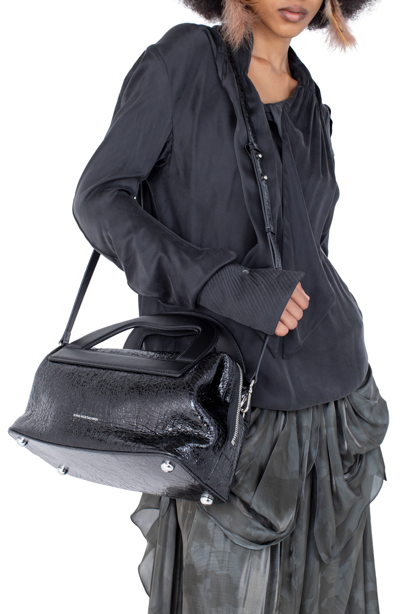 ISADORA Bag — Cracked Black