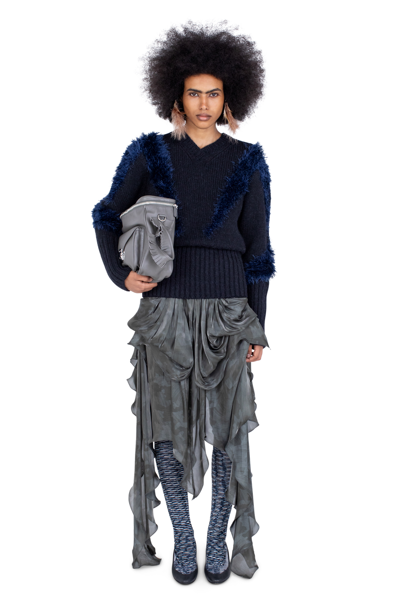 MACAW Jumper — Black Swan / Deep Lake Blue
