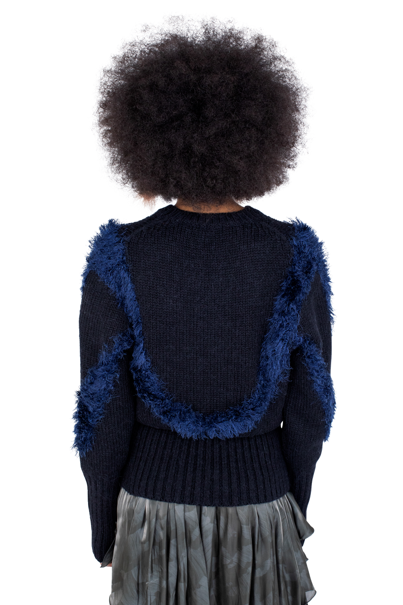 MACAW Jumper — Black Swan / Deep Lake Blue