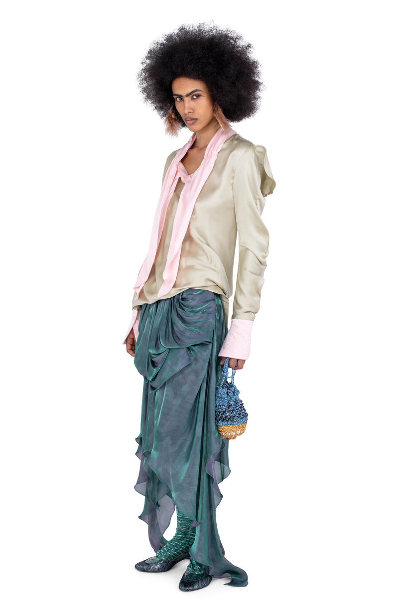 EVELYN Blouse — Pebble