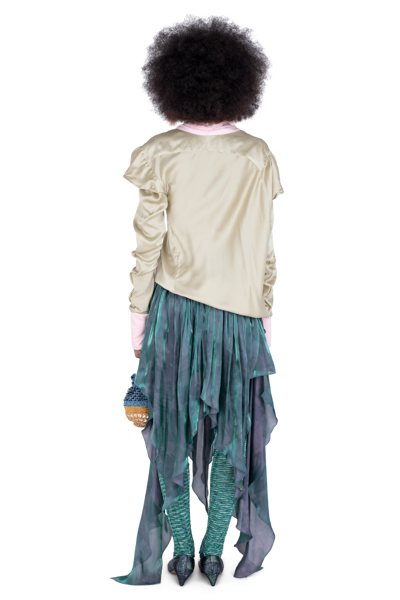 EVELYN Blouse — Pebble