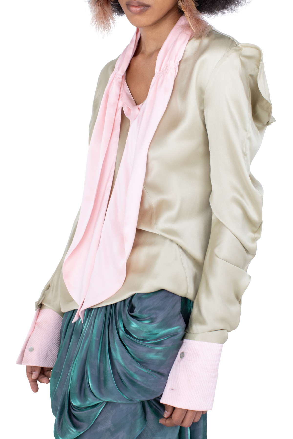 EVELYN Blouse — Pebble