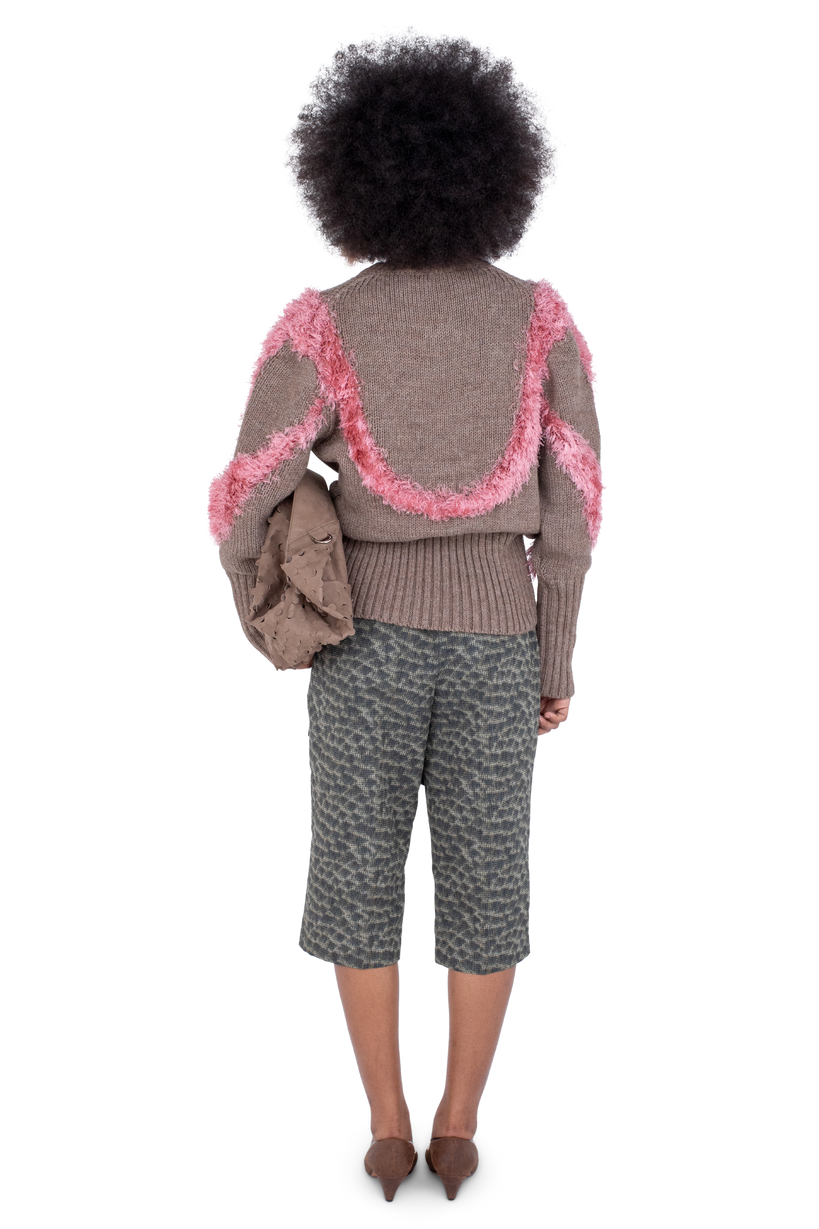 MACAW Jumper — Dove Brown / Redpoll Pink