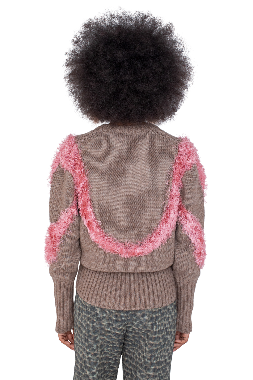 MACAW Jumper — Dove Brown / Redpoll Pink