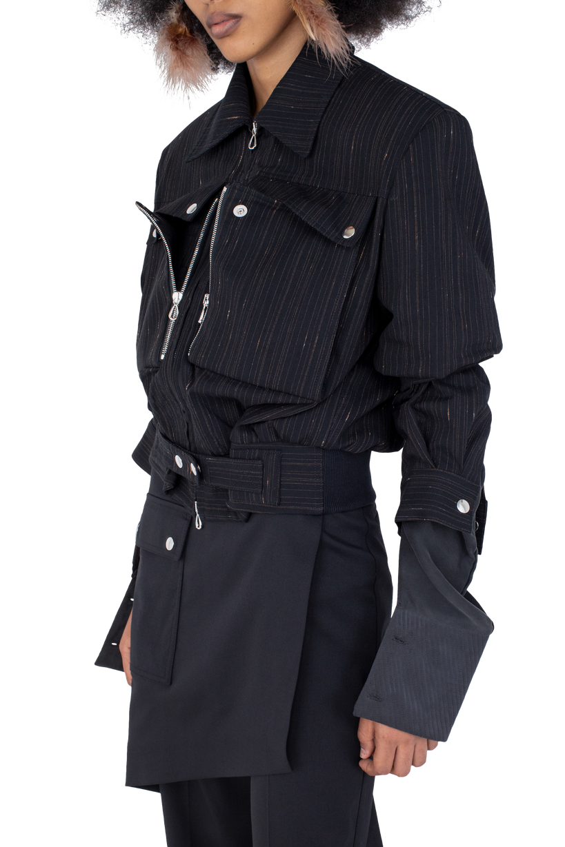 PEREGRINE Jacket — Charcoal / Rose