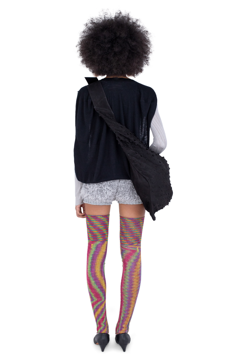 SITELLA Thigh High Socks — Rainbow Space Dye