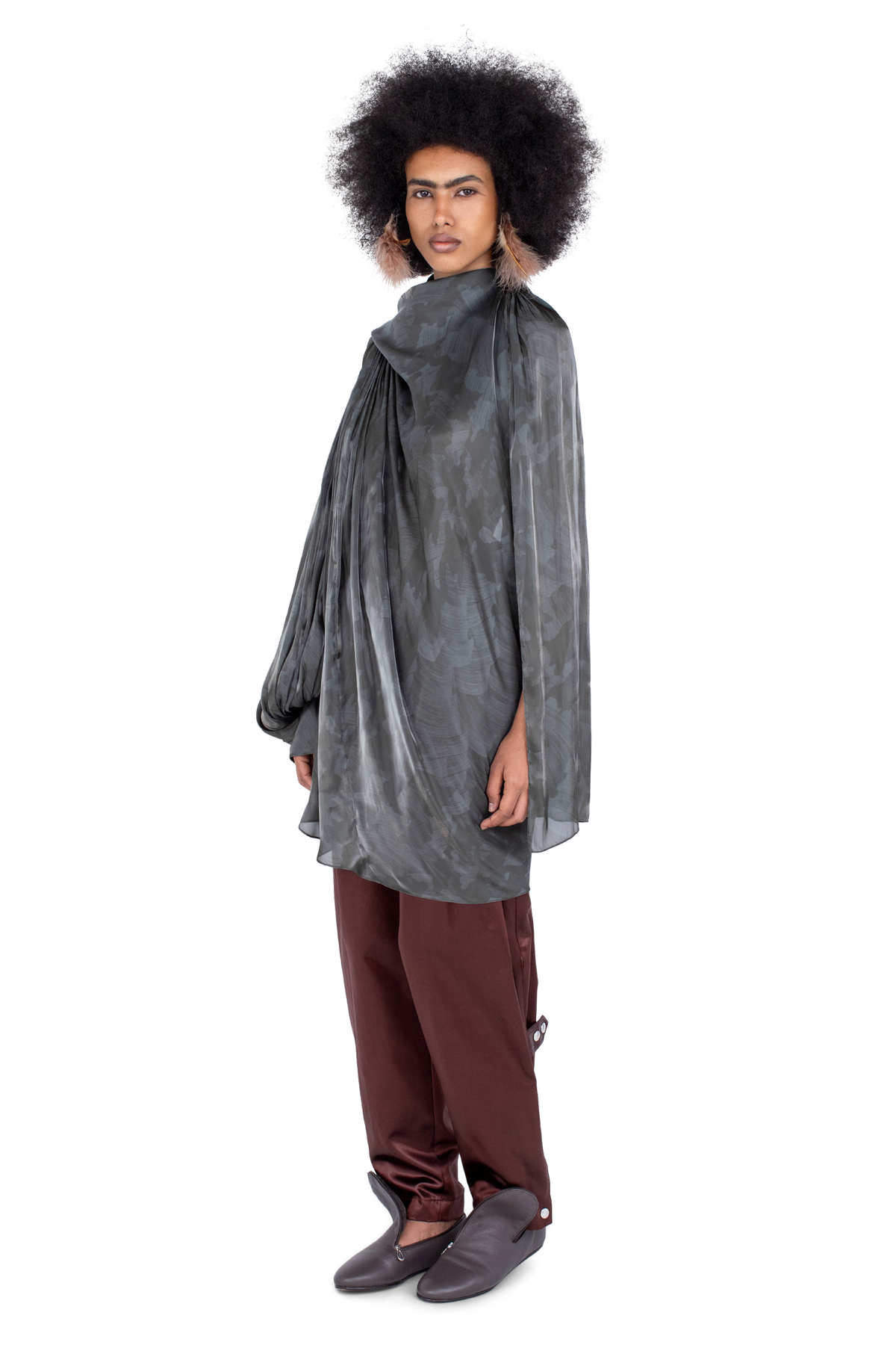 CASPIAN Dress — Slate Brush