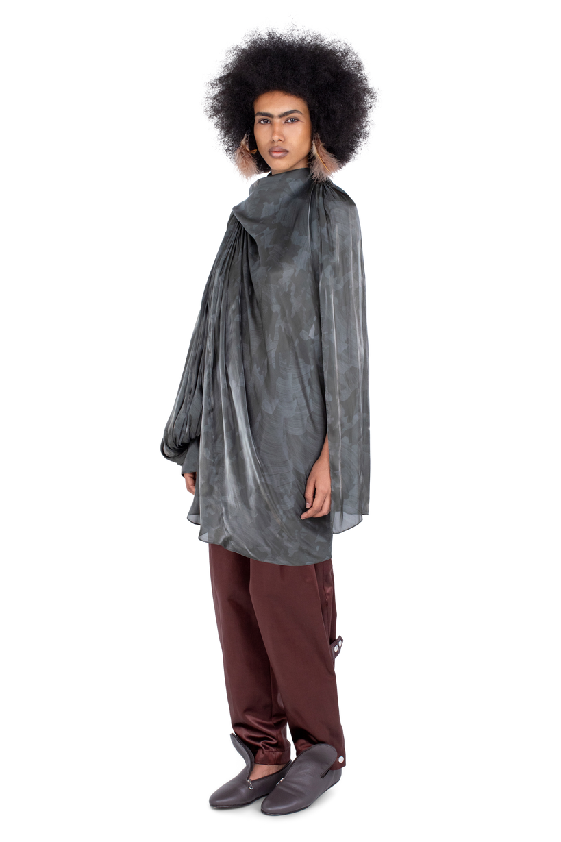 CASPIAN Dress — Slate Brush