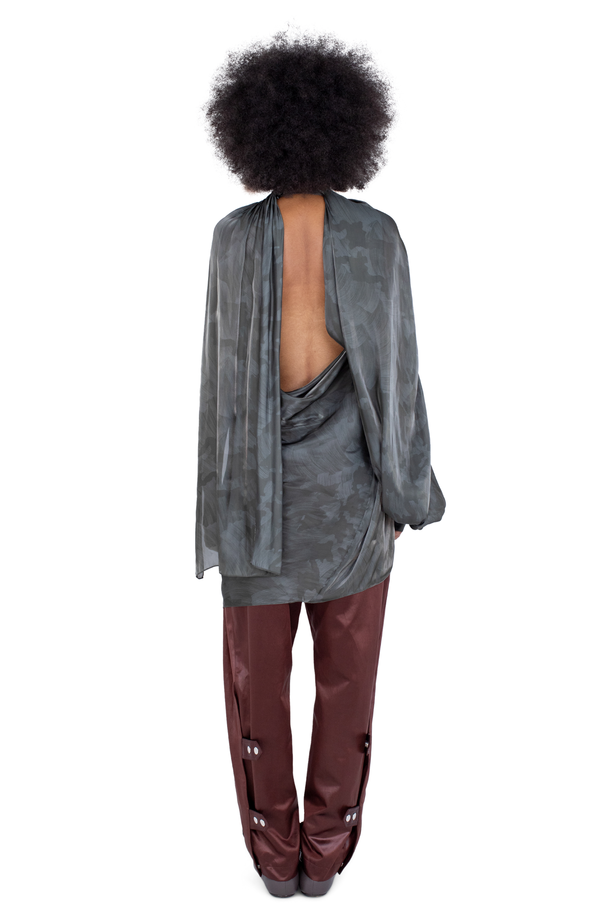 CASPIAN Dress — Slate Brush
