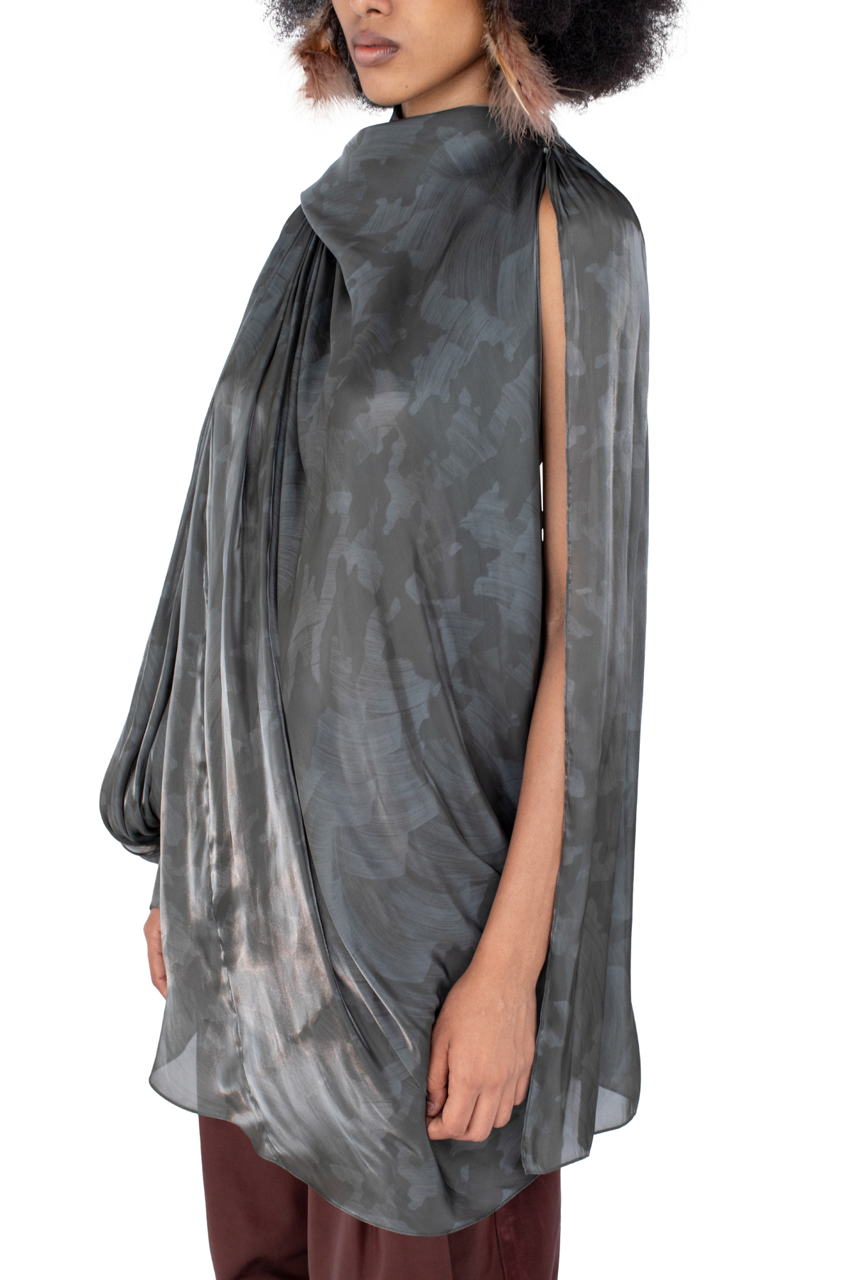 CASPIAN Dress — Slate Brush