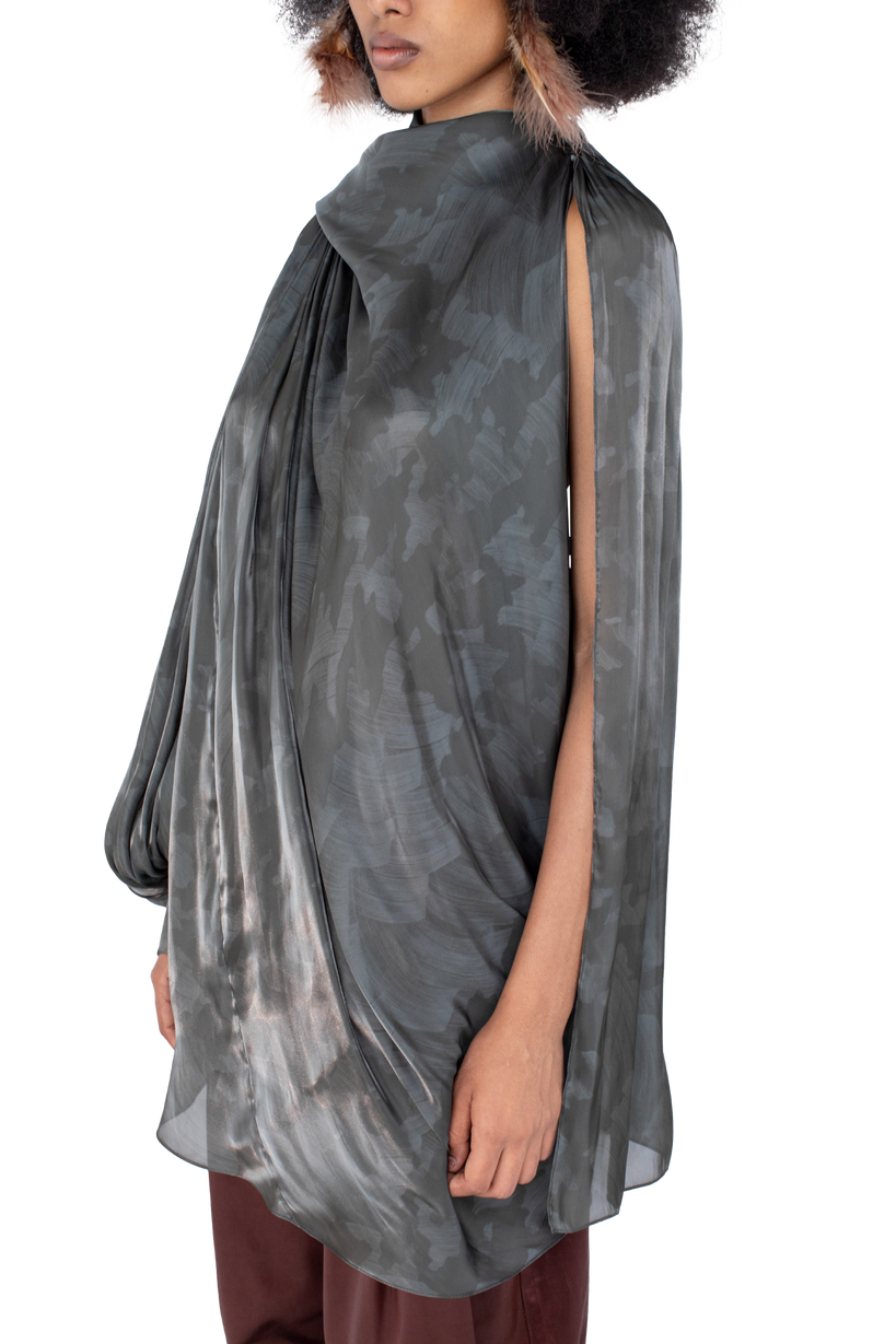 CASPIAN Dress — Slate Brush