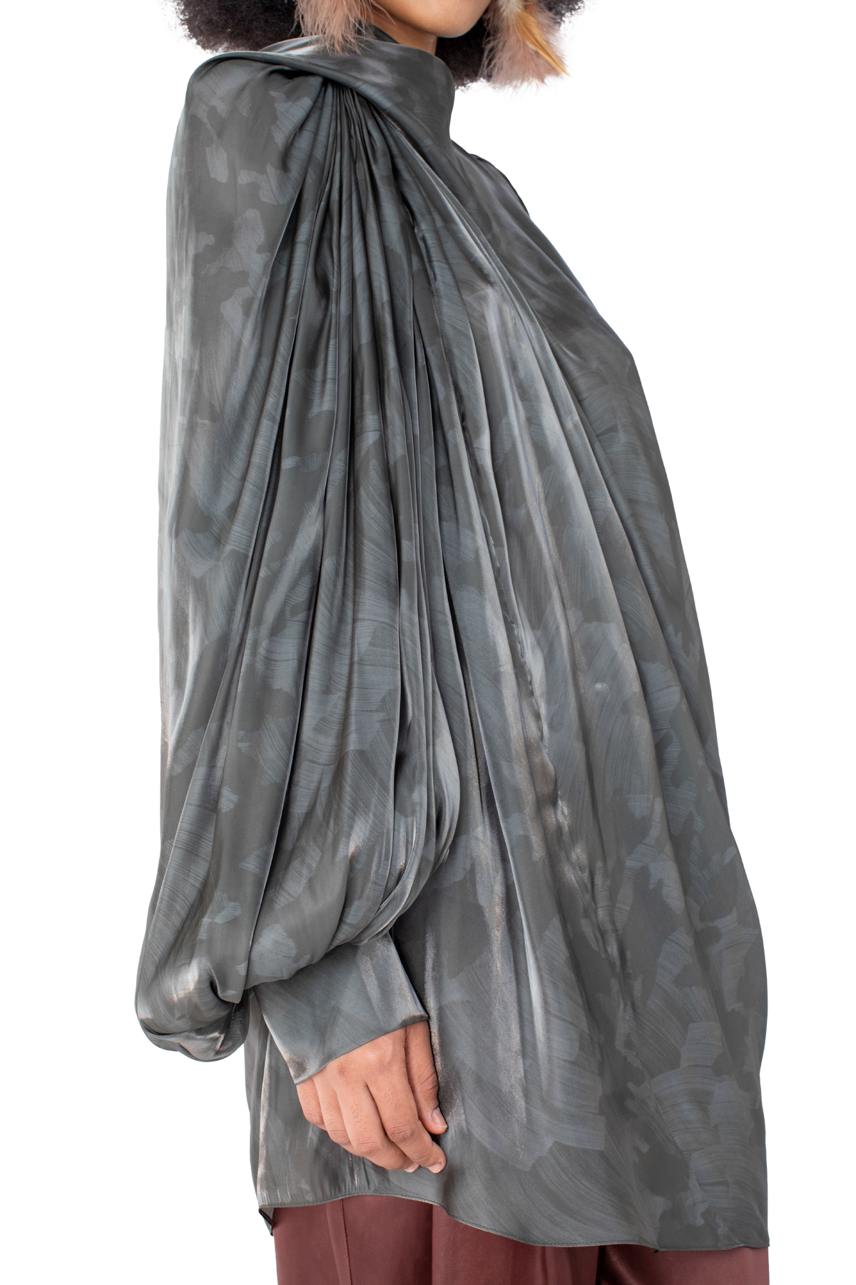 CASPIAN Dress — Slate Brush