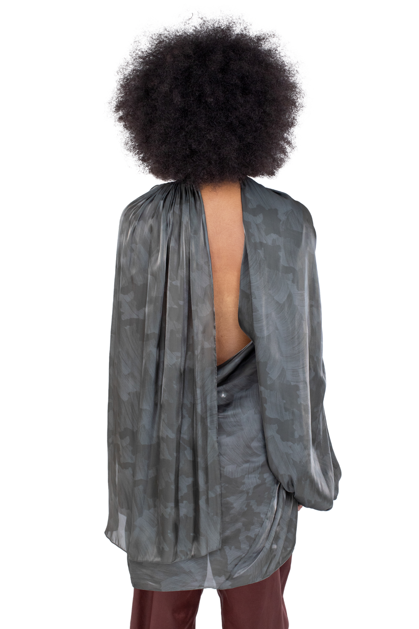 CASPIAN Dress — Slate Brush