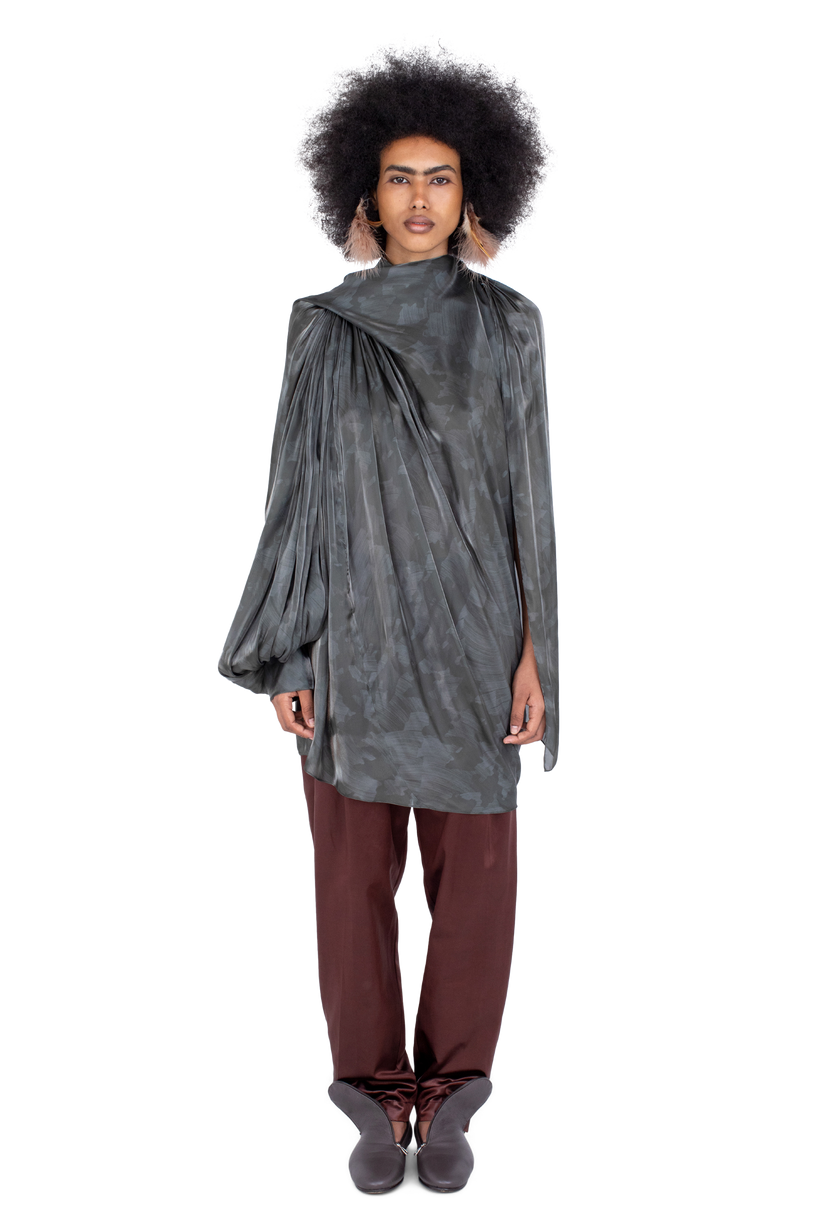 CASPIAN Dress — Slate Brush