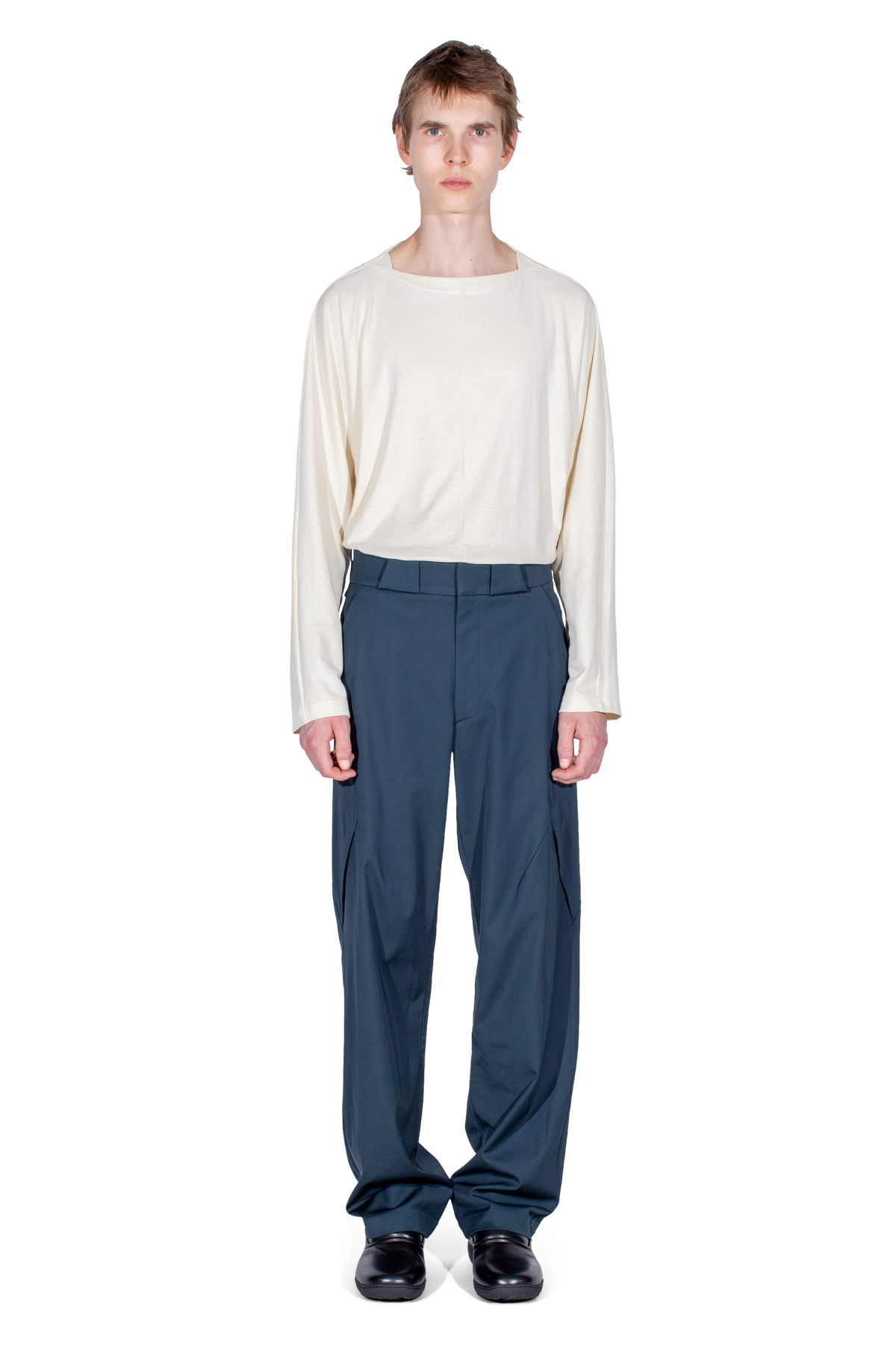 ERDIKO Trousers — Petrol Blue