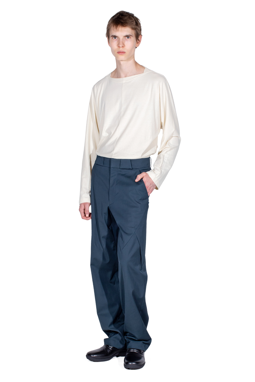 ERDIKO Trousers — Petrol Blue