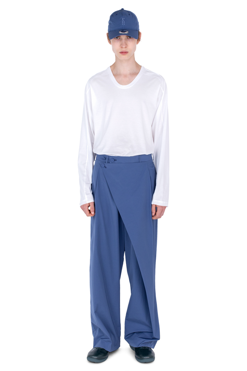 KIPPEL Wrap Trousers — Abyss Blue