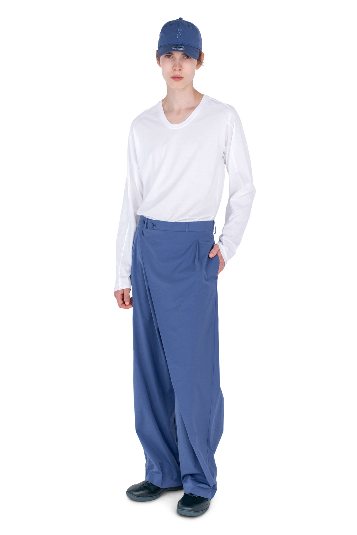 KIPPEL Wrap Trousers — Abyss Blue