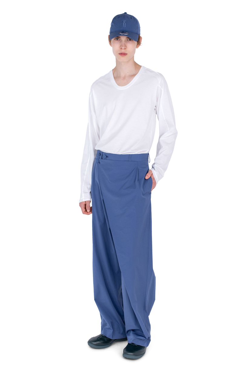 KIPPEL Wrap Trousers — Abyss Blue