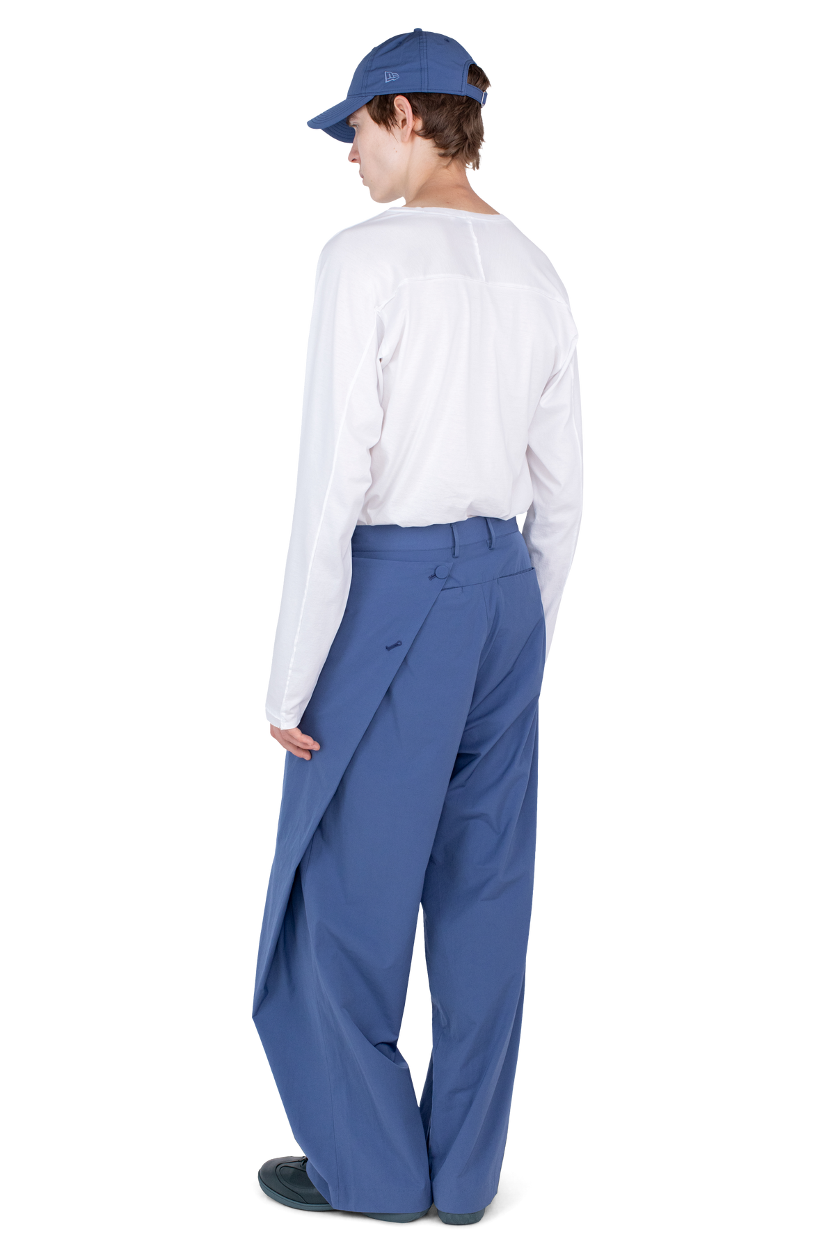 KIPPEL Wrap Trousers — Abyss Blue