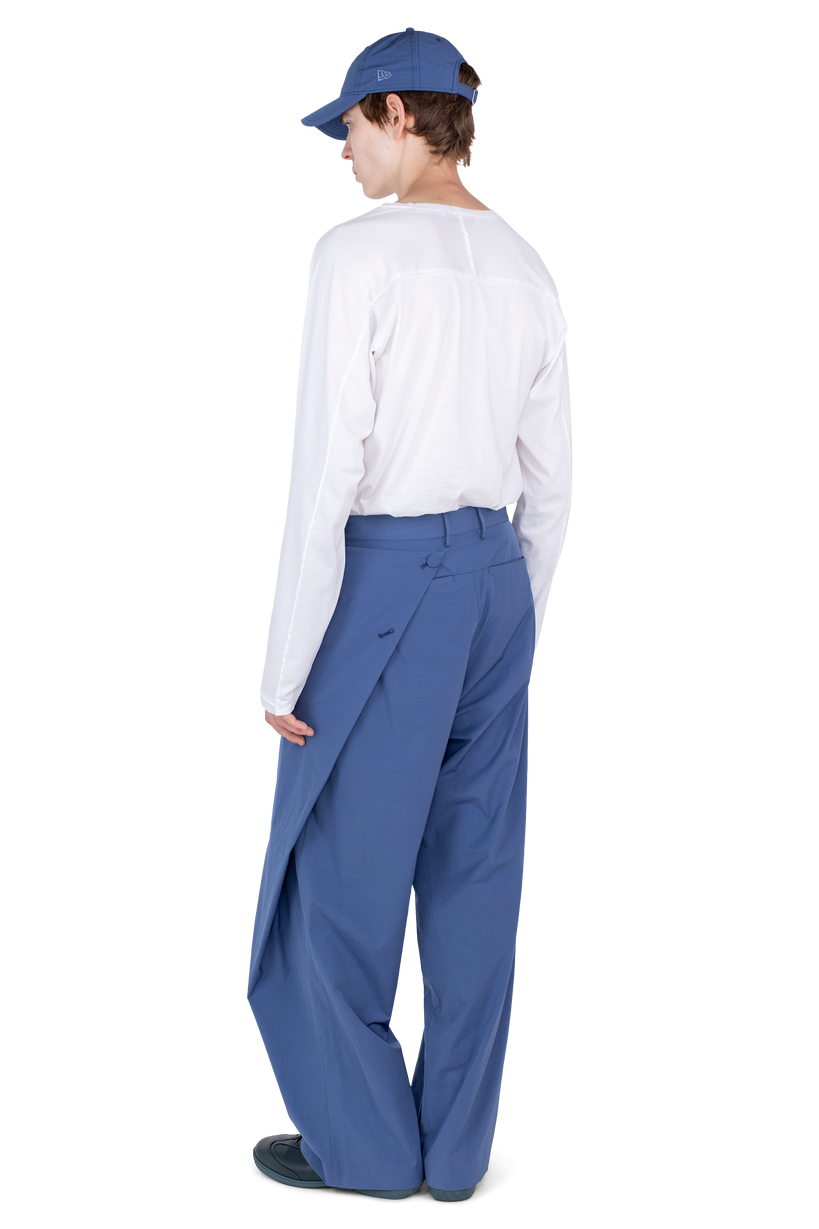 KIPPEL Wrap Trousers — Abyss Blue