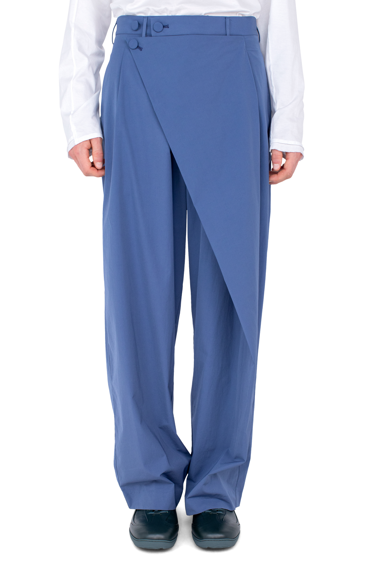KIPPEL Wrap Trousers — Abyss Blue